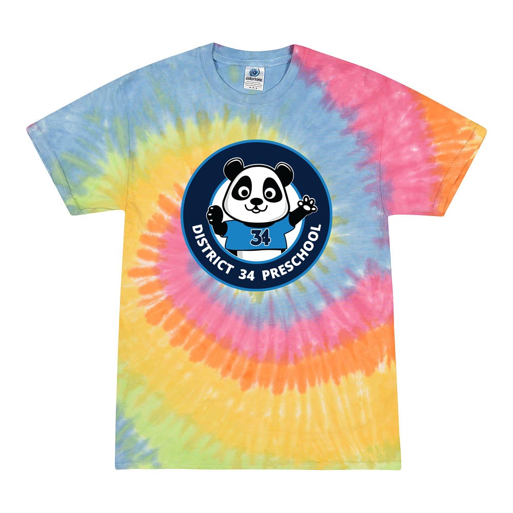 Logo ~ Tie Dye Tee ~ D34 Preschool