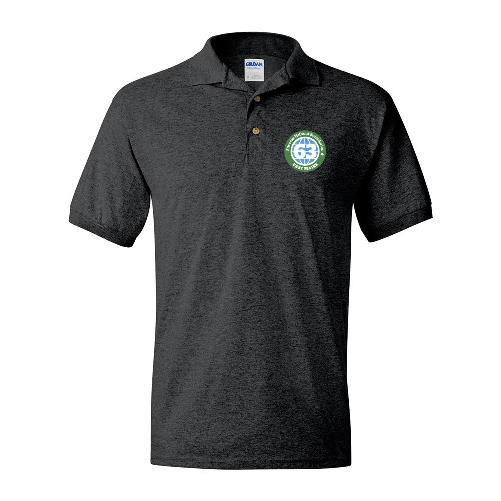 LOGO DRYBLEND POLO ~  EAST MAINE SCHOOL DISTRICT ~ adult ~ classic unisex fit