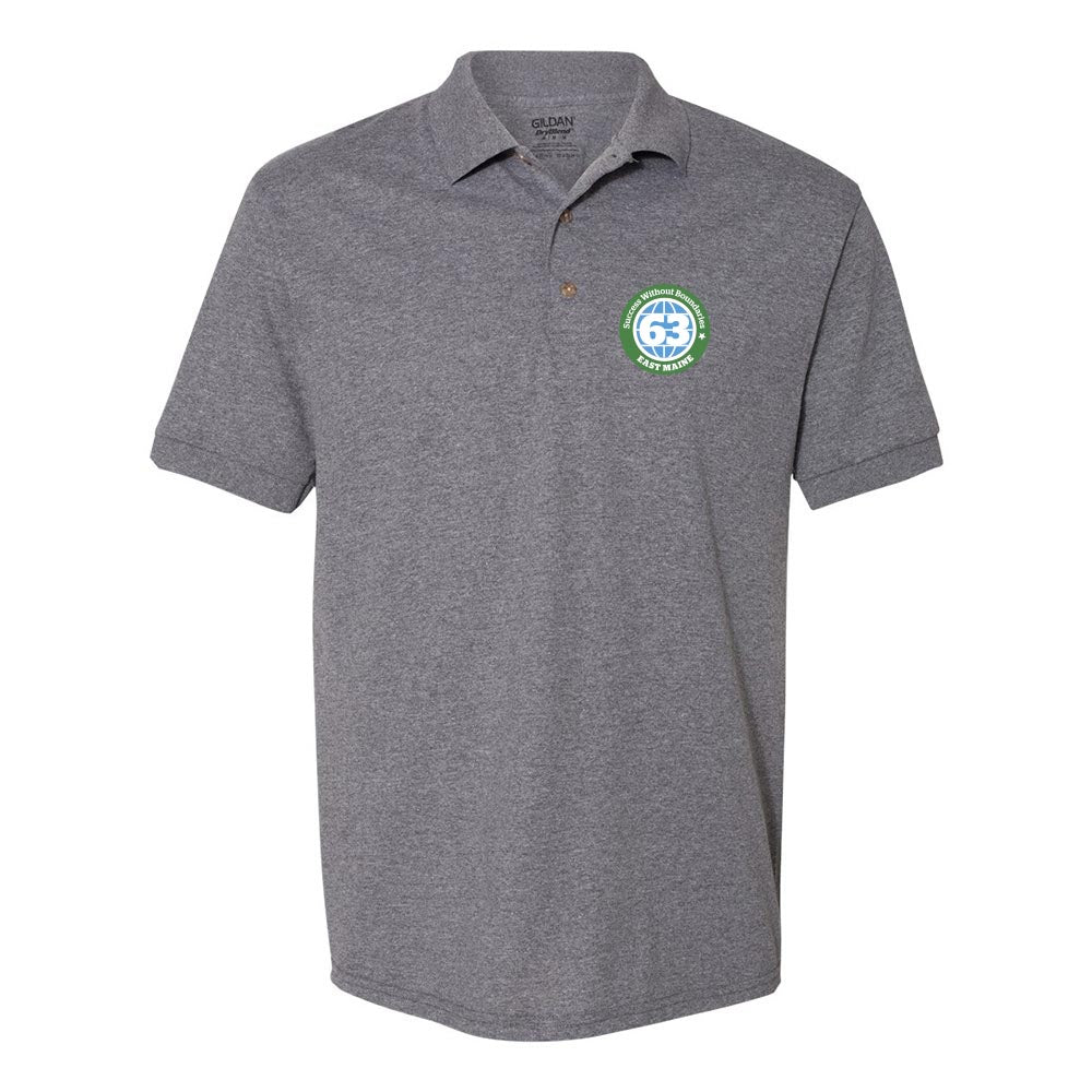 LOGO DRYBLEND POLO ~  EAST MAINE SCHOOL DISTRICT ~ adult ~ classic unisex fit