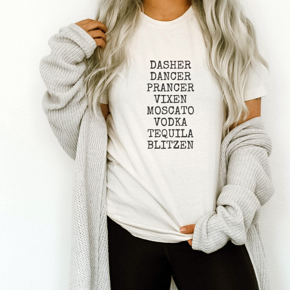 Boozy Reindeer ~ Triblend T-Shirt ~ humanKIND