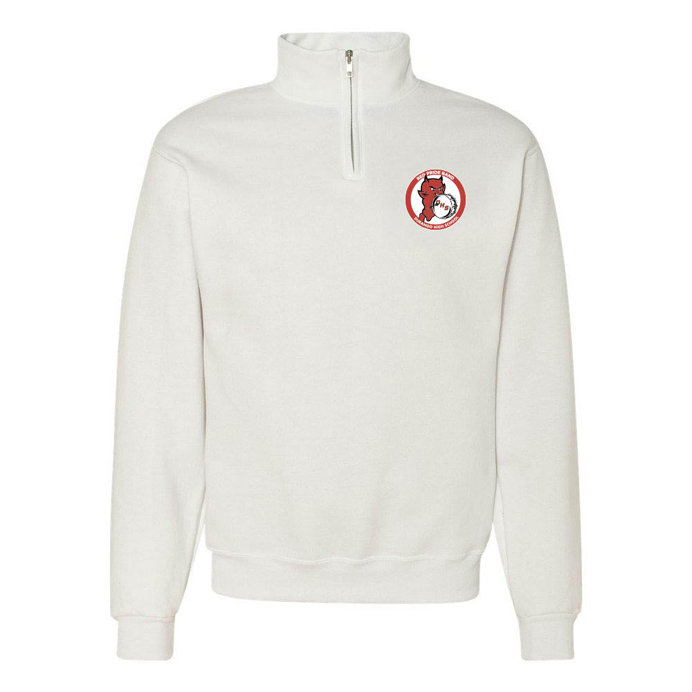 LOGO QUARTER ZIP SWEATSHIRT ~ DHS BANDS ~ adult ~ classic fit