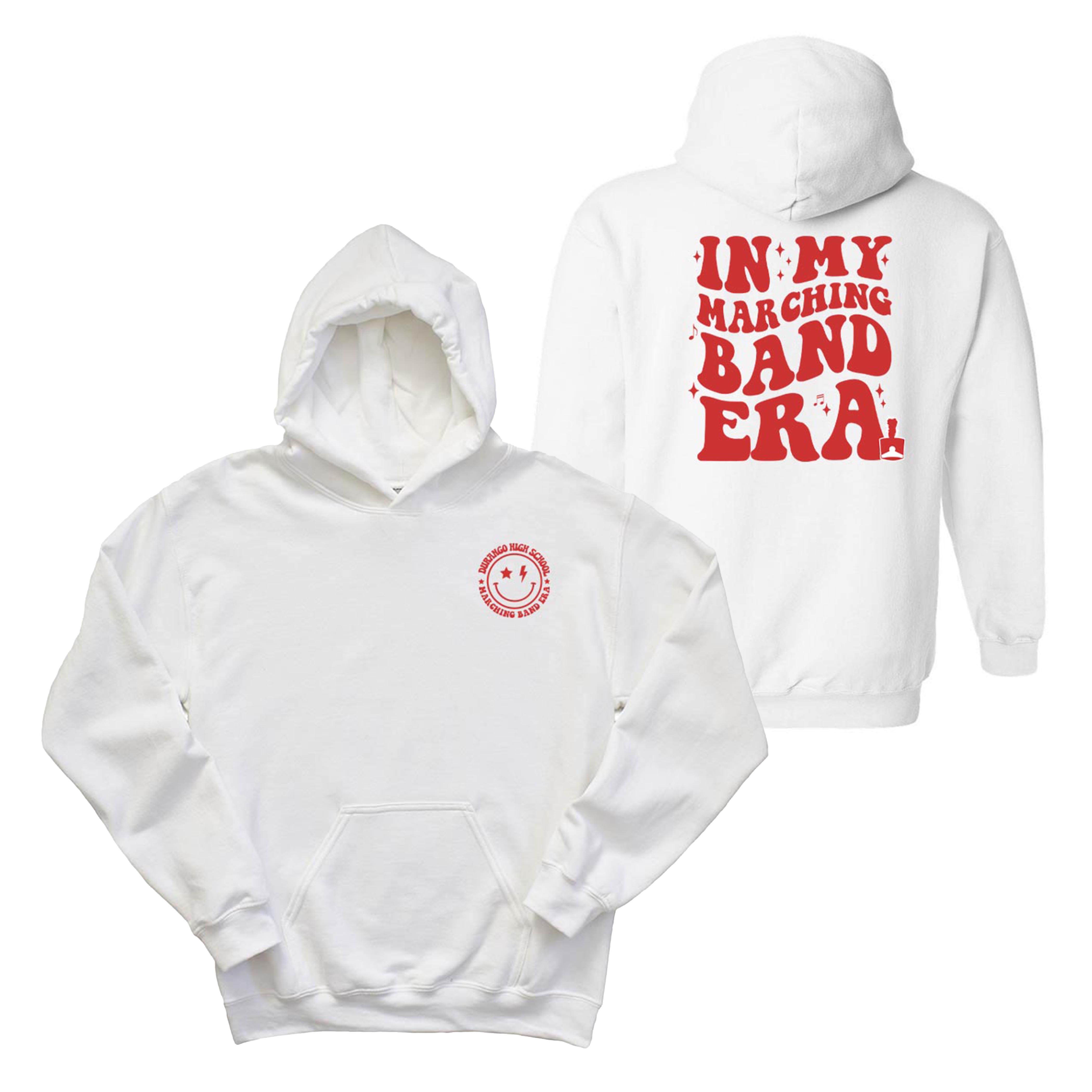 IN MY MARCHING BAND ERA HOODIE ~ DHS BANDS ~youth and adult ~ classic unisex fit