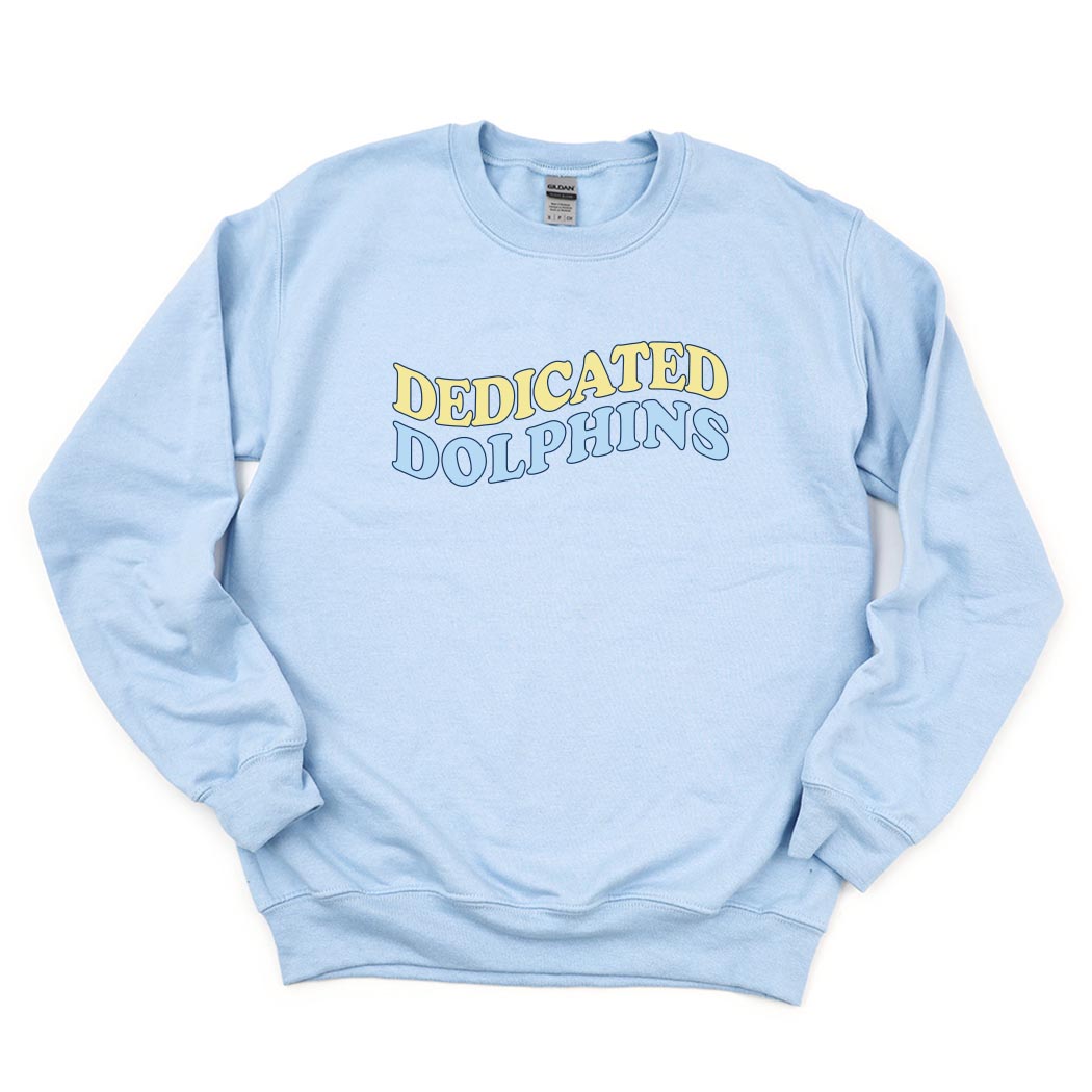 Dedicated Dolphins Wave ~ Crewneck Sweatshirt ~ Dedicated Dolphins