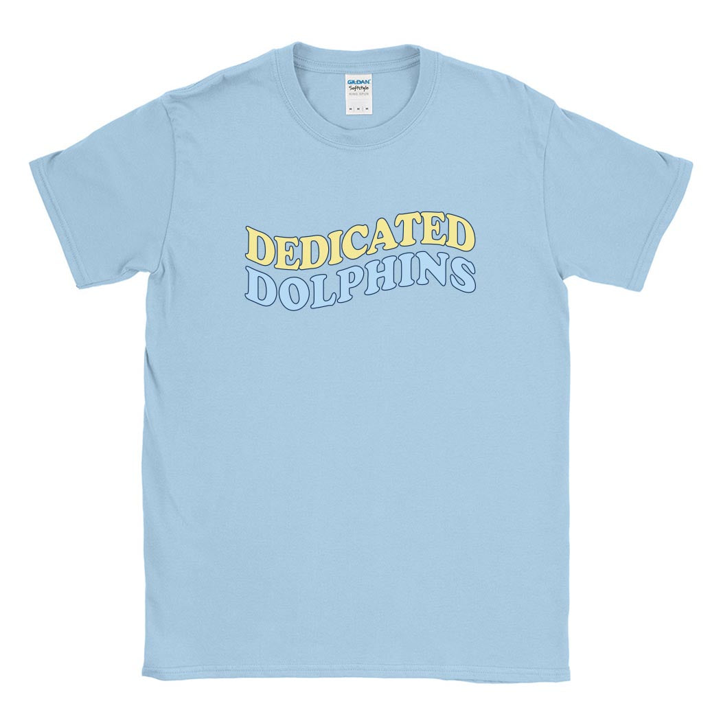 Dedicated Dolphins Wave ~ Cotton T-Shirt ~ Dedicated Dolphins