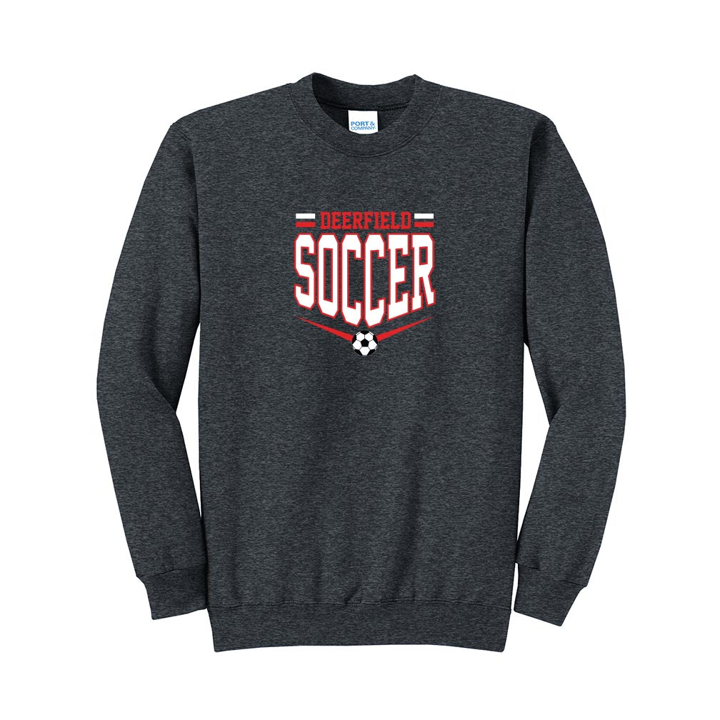 Deerfield Soccer ~ Crewneck Sweatshirt ~ Deerfield Dragons AYSO Soccer