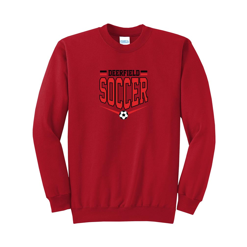Deerfield Soccer ~ Crewneck Sweatshirt ~ Deerfield Dragons AYSO Soccer