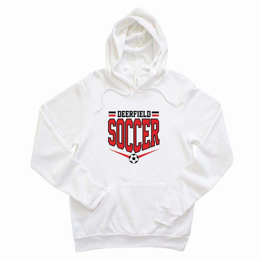 Deerfield Soccer ~ Sponge Fleece Hoodie ~ Deerfield Dragons AYSO Soccer