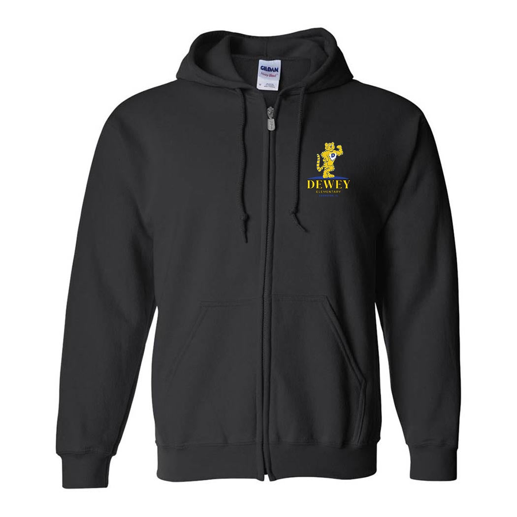 Mascot ~ Zip Hoodie ~ Dewey Elementary School