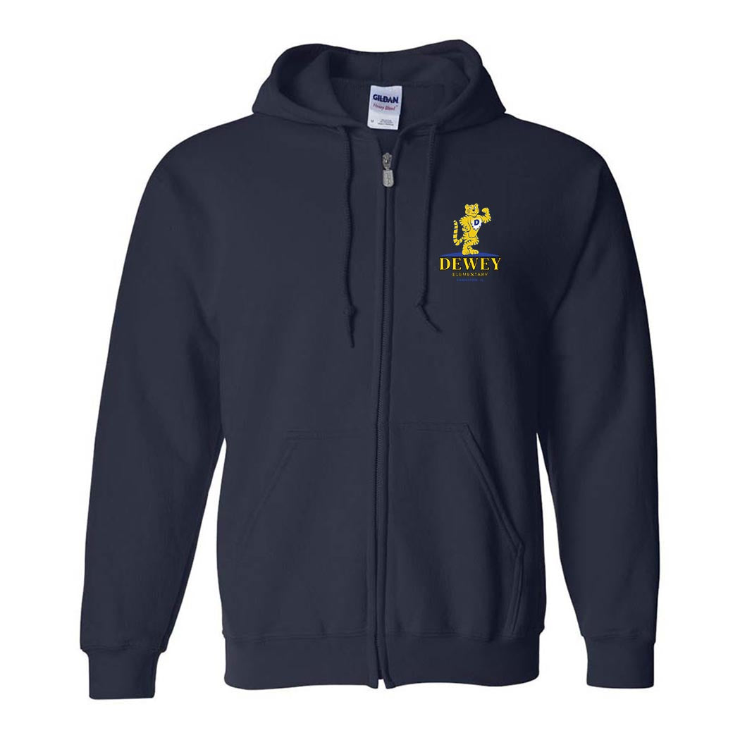 Mascot ~ Zip Hoodie ~ Dewey Elementary School