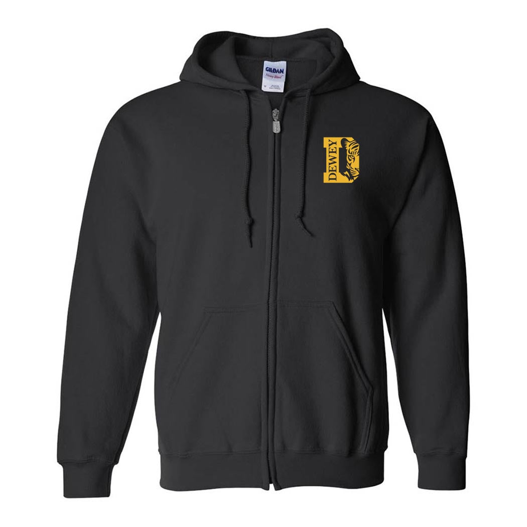 Tigers Stamp ~ Zip Hoodie ~ Dewey Elementary School