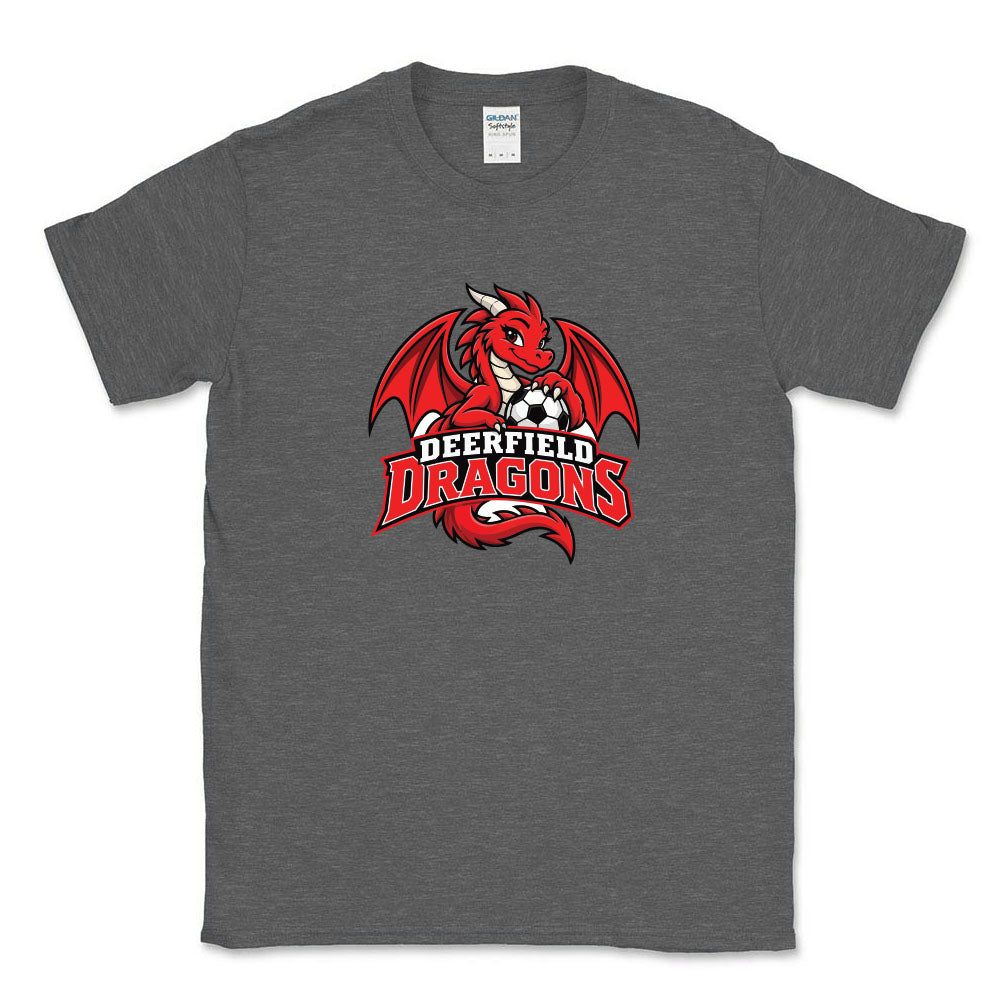 Dragon Mascot ~ Cotton T-Shirt ~ Deerfield Dragons AYSO Soccer