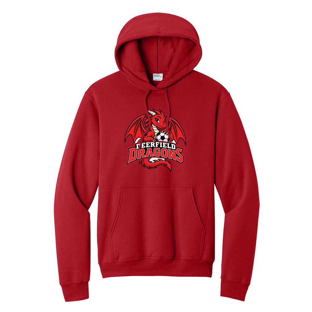Dragon Mascot ~ Hoodie ~ Deerfield Dragons AYSO Soccer