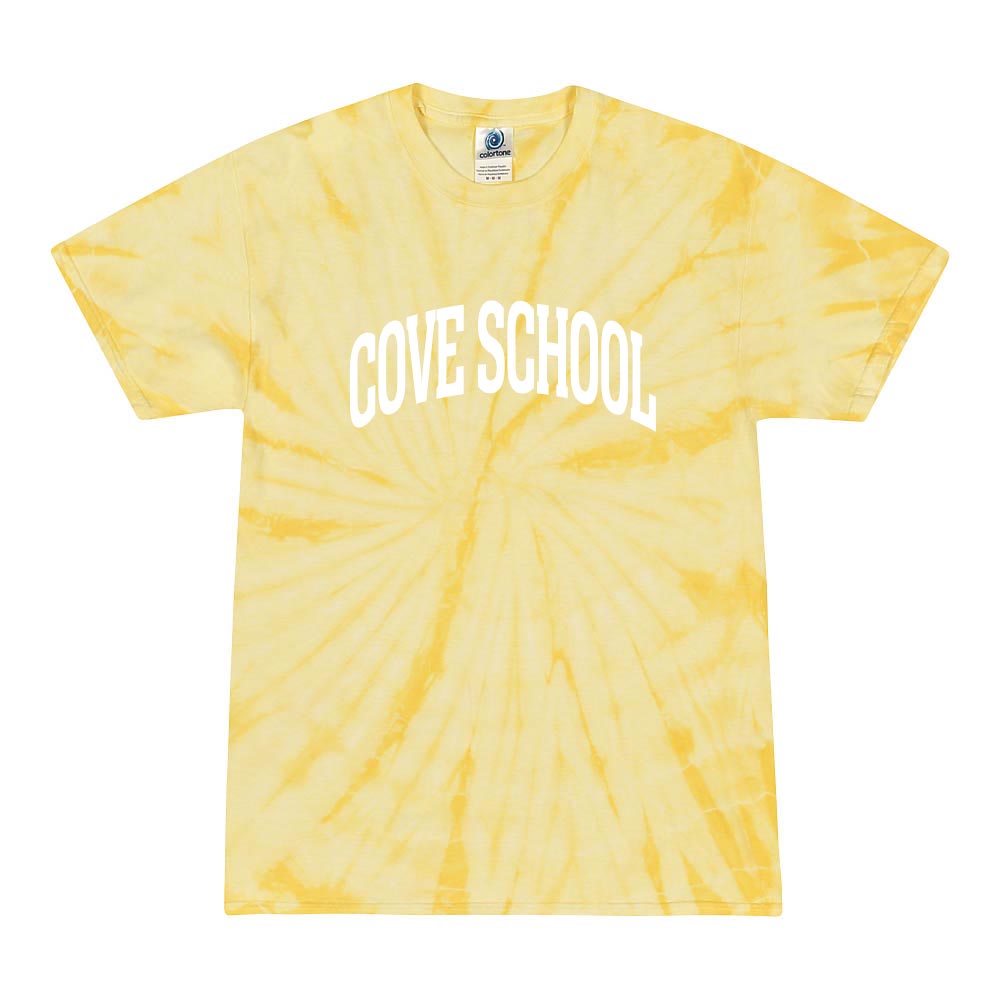 EXTENDED ARC TIE DYE TEE ~ COVE SCHOOL ~ youth and adult ~ classic fit