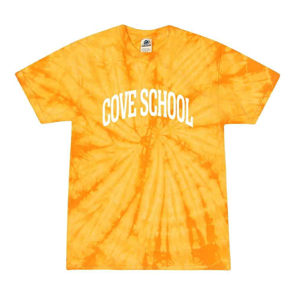 EXTENDED ARC TIE DYE TEE ~ COVE SCHOOL ~ youth and adult ~ classic fit