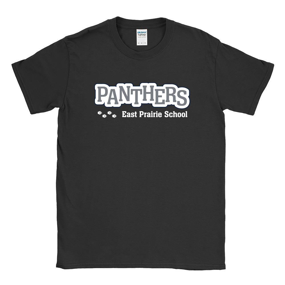 PANTHERS OUTLINE TEE ~ EAST PRAIRIE SCHOOLS ~ youth & adult ~ classic fit
