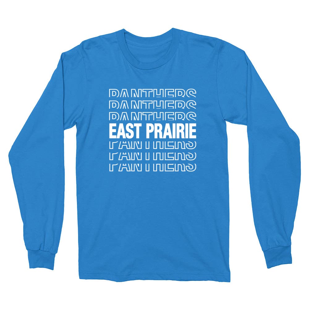 REPEATER LONG SLEEVE TEE ~  EAST PRAIRIE SCHOOLS ~  youth and adult ~ classic fit
