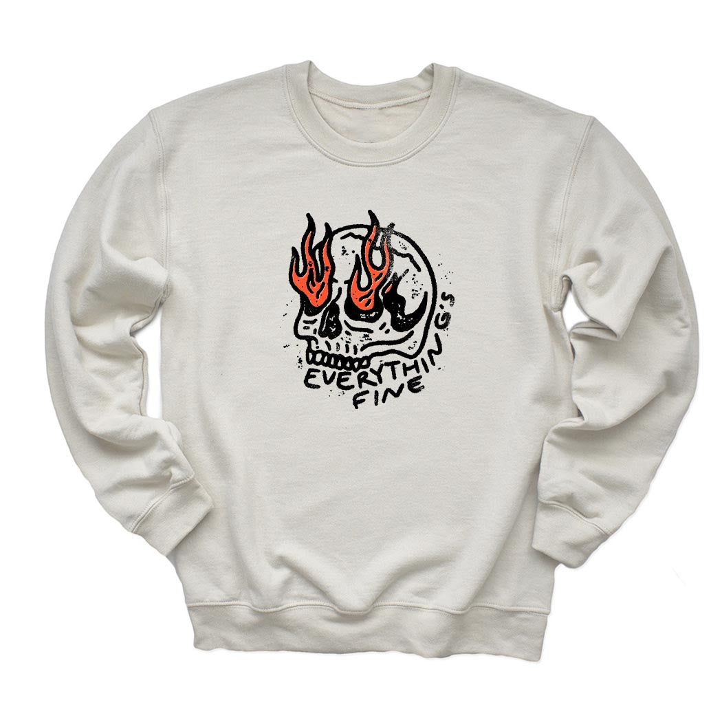 Everything's Fine ~ Crewneck Sweatshirt ~ humanKIND