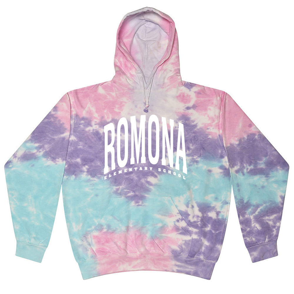 Extended Arc ~ Tie Dye Hoodie ~ Romona Elementary School