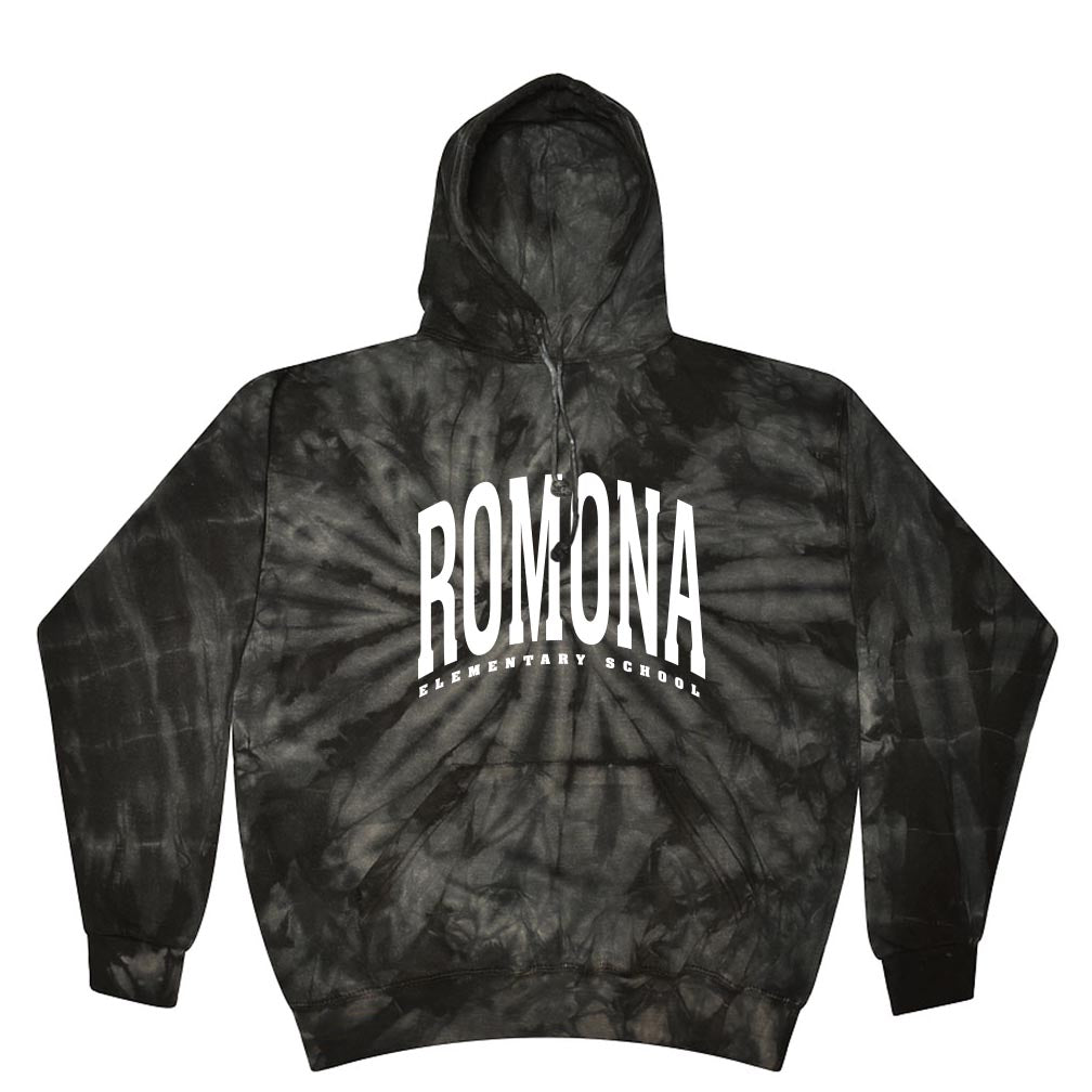 Extended Arc ~ Tie Dye Hoodie ~ Romona Elementary School