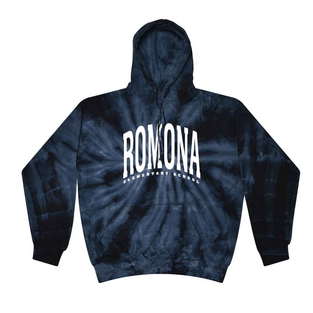 Extended Arc ~ Tie Dye Hoodie ~ Romona Elementary School