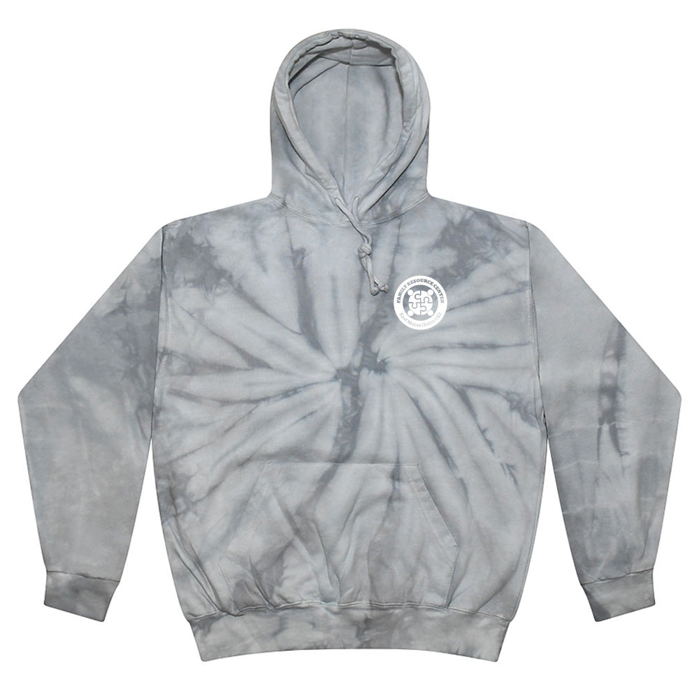 Logo ~ Tie Dye Fleece Hoodie ~ Family Resource Center