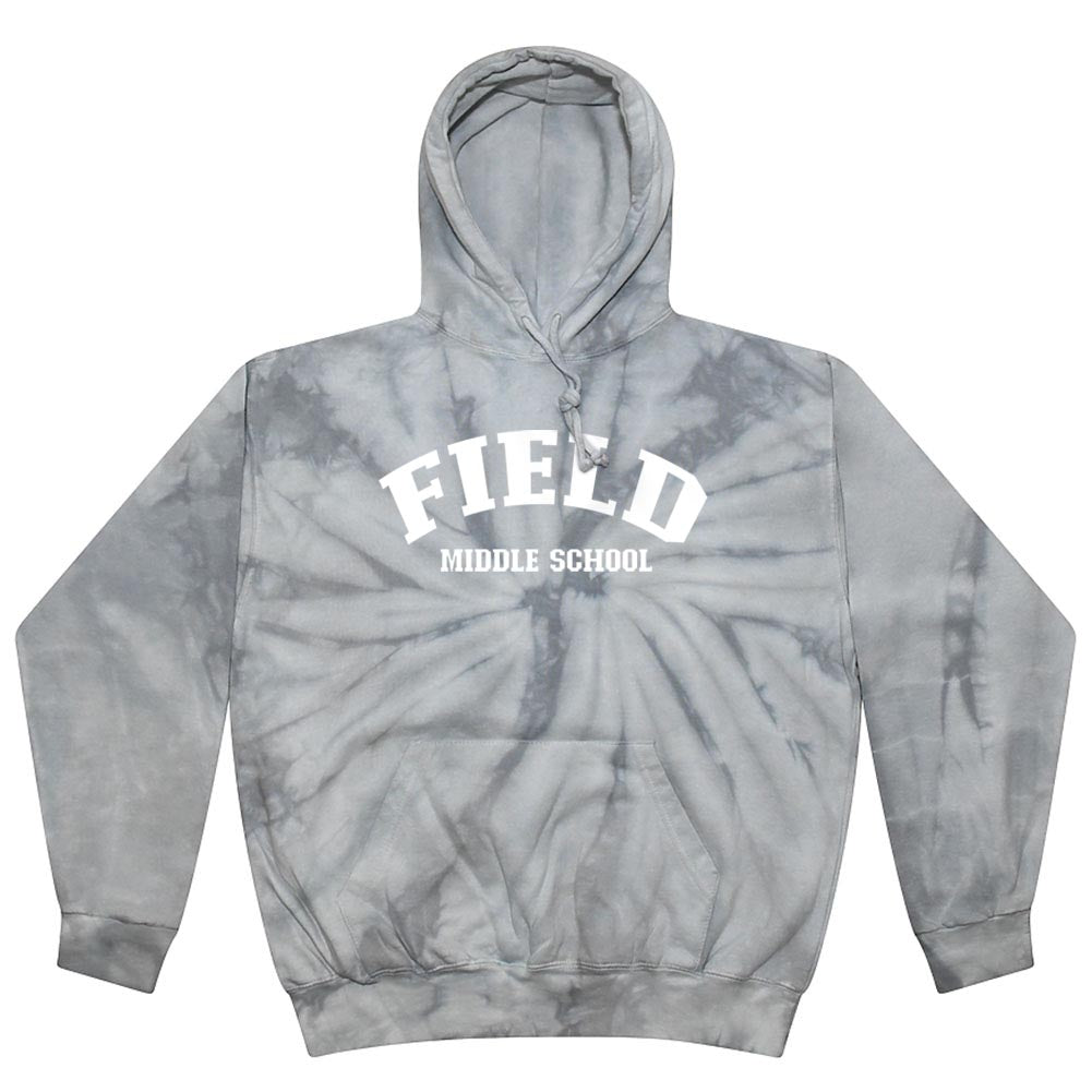 ARC TIE DYE HOODIE ~ FIELD MIDDLE ~ youth & adult ~ classic fit