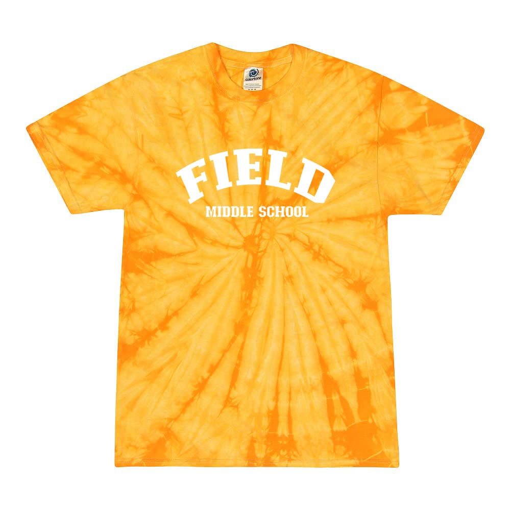 ARC TIE DYE TEE ~ FIELD MIDDLE ~ youth & adult ~ classic fit