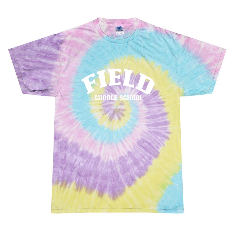 ARC TIE DYE TEE ~ FIELD MIDDLE ~ youth & adult ~ classic fit