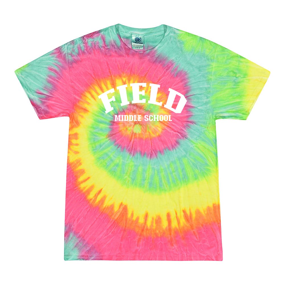 ARC TIE DYE TEE ~ FIELD MIDDLE ~ youth & adult ~ classic fit