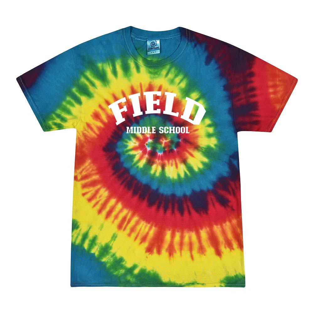 ARC TIE DYE TEE ~ FIELD MIDDLE ~ youth & adult ~ classic fit