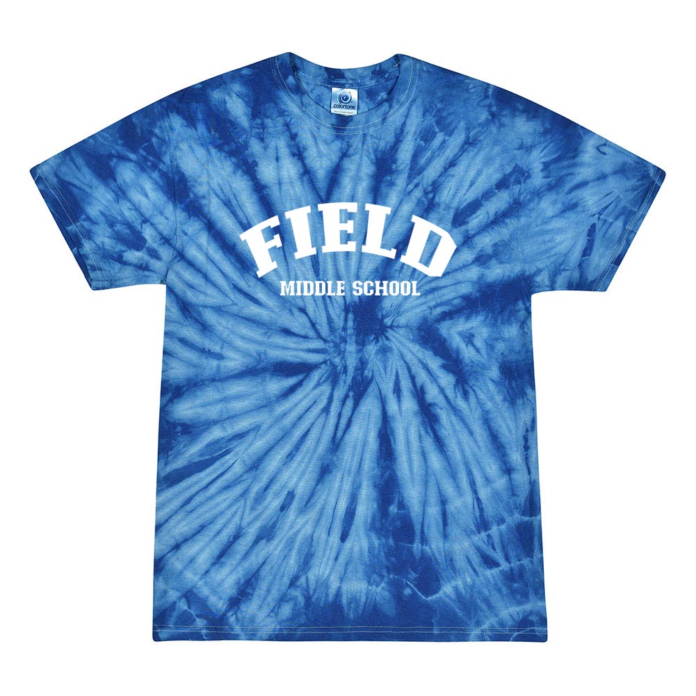 ARC TIE DYE TEE ~ FIELD MIDDLE ~ youth & adult ~ classic fit