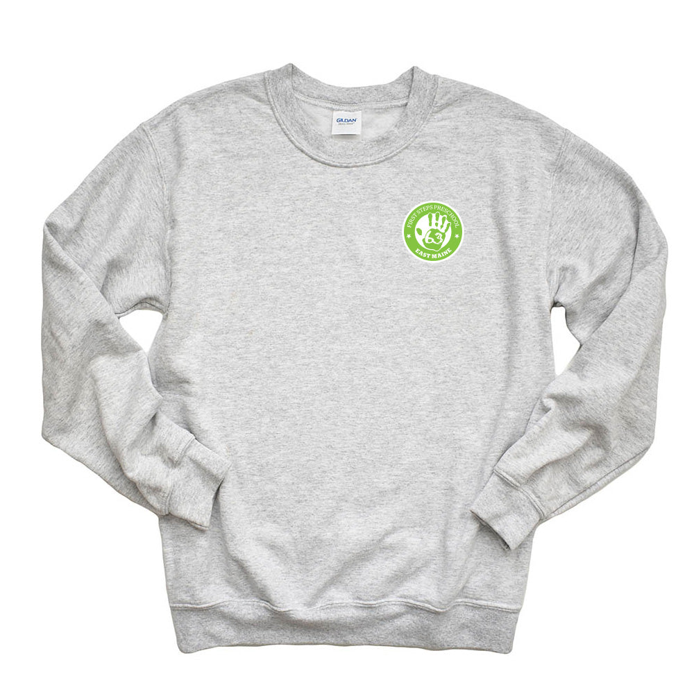 Logo ~ Raglan Crewneck Sweatshirt ~ First Steps Preschool