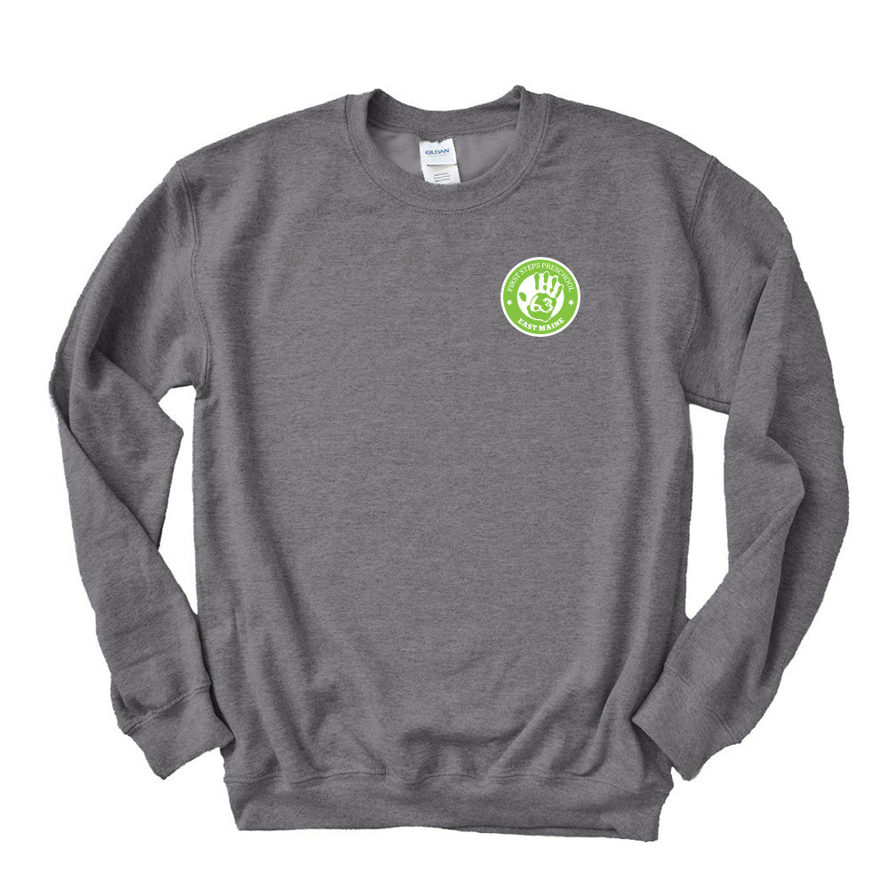 Logo ~ Raglan Crewneck Sweatshirt ~ First Steps Preschool
