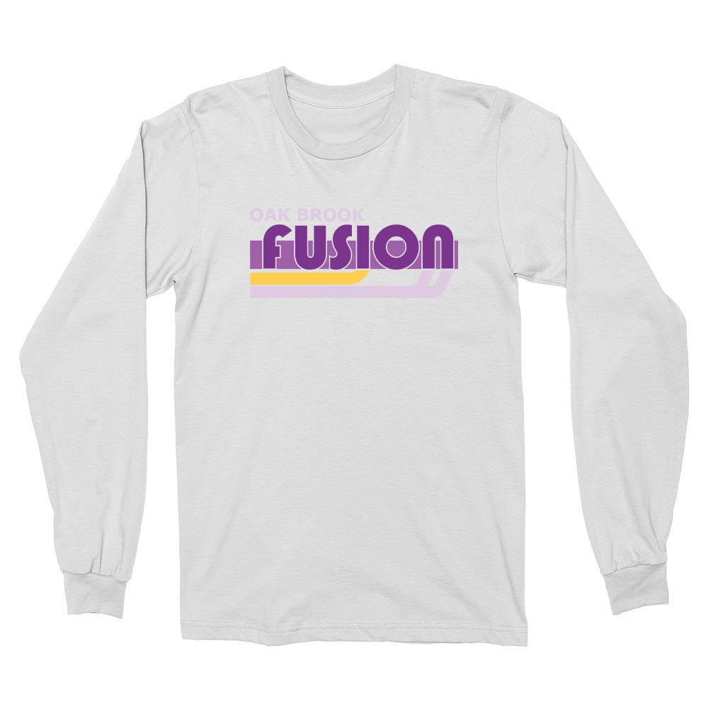 Retro Stripes ~ Cotton Long Sleeve T-Shirt ~ Fusion Academy Oak Brook