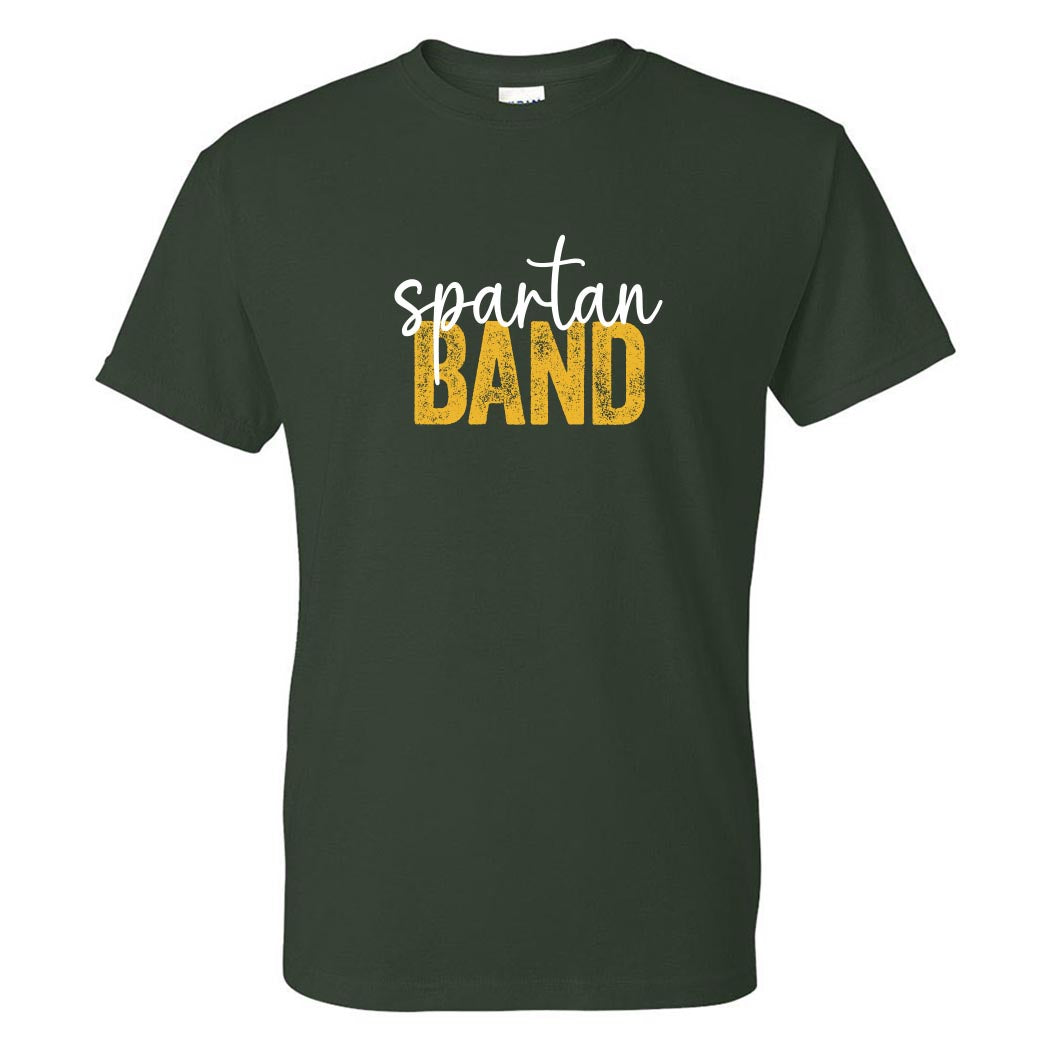 Spartan Band Script ~ DryBlend Adult T-Shirt ~ Glenbrook North Band