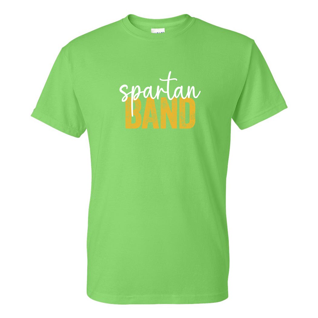 Spartan Band Script ~ DryBlend Adult T-Shirt ~ Glenbrook North Band