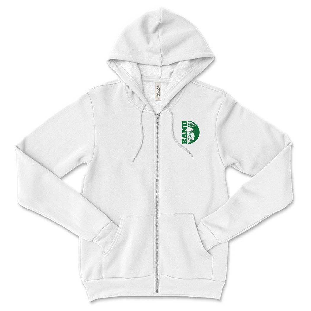 MASCOT BAND ZIP HOODIE ~ GLENBROOK NORTH BAND ~ youth & adult ~  classic unisex fit