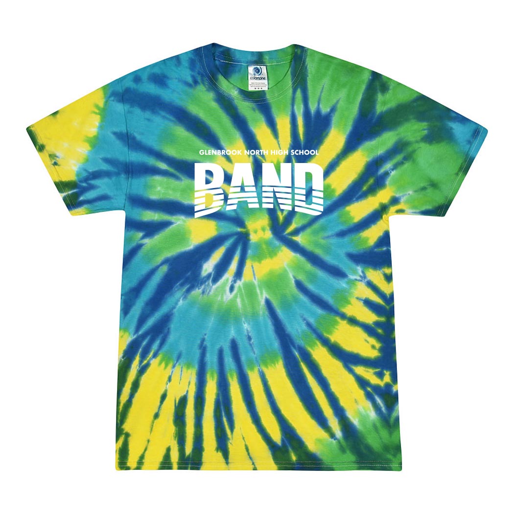 Striped Arc ~ Tie-Dye T-Shirt ~ Glenbrook North Band