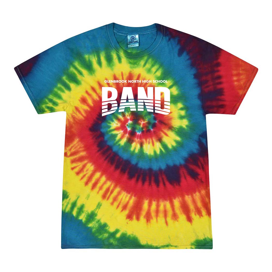 STRIPED ARCH TIE DYE TEE ~ GLENBROOK NORTH BAND ~ youth & adult ~ classic unisex fit