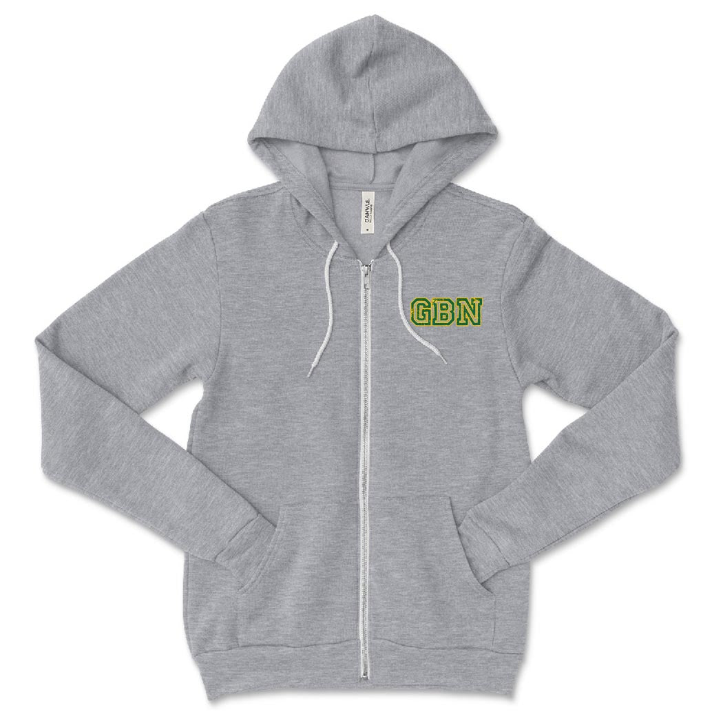 Collegiate GBN ~ Bella Canvas Zip Hoodie ~ Glenbrook North High School