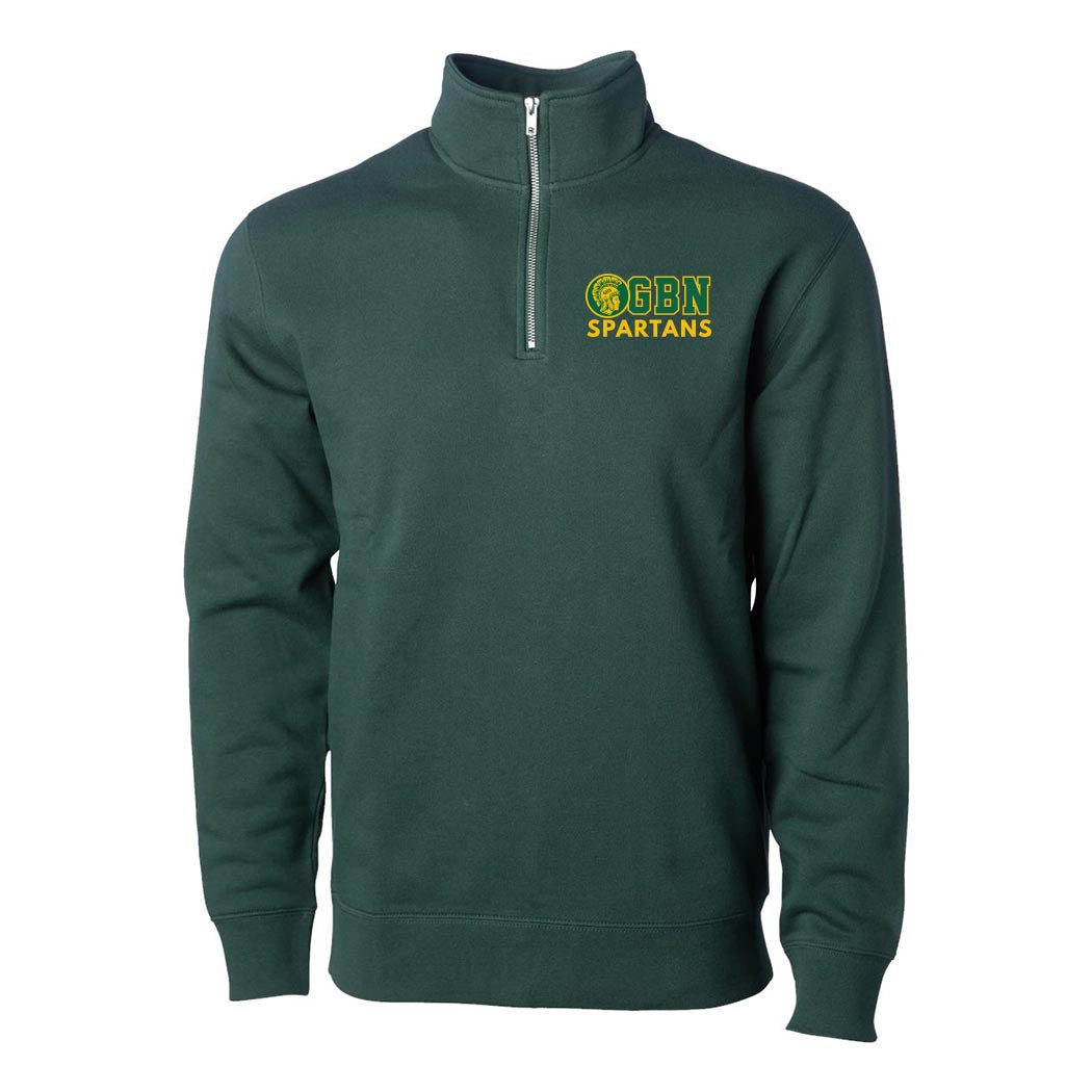 Spartans Mascot ~ Quarter Zip Sweatshirt ~ Glenbrook North High School