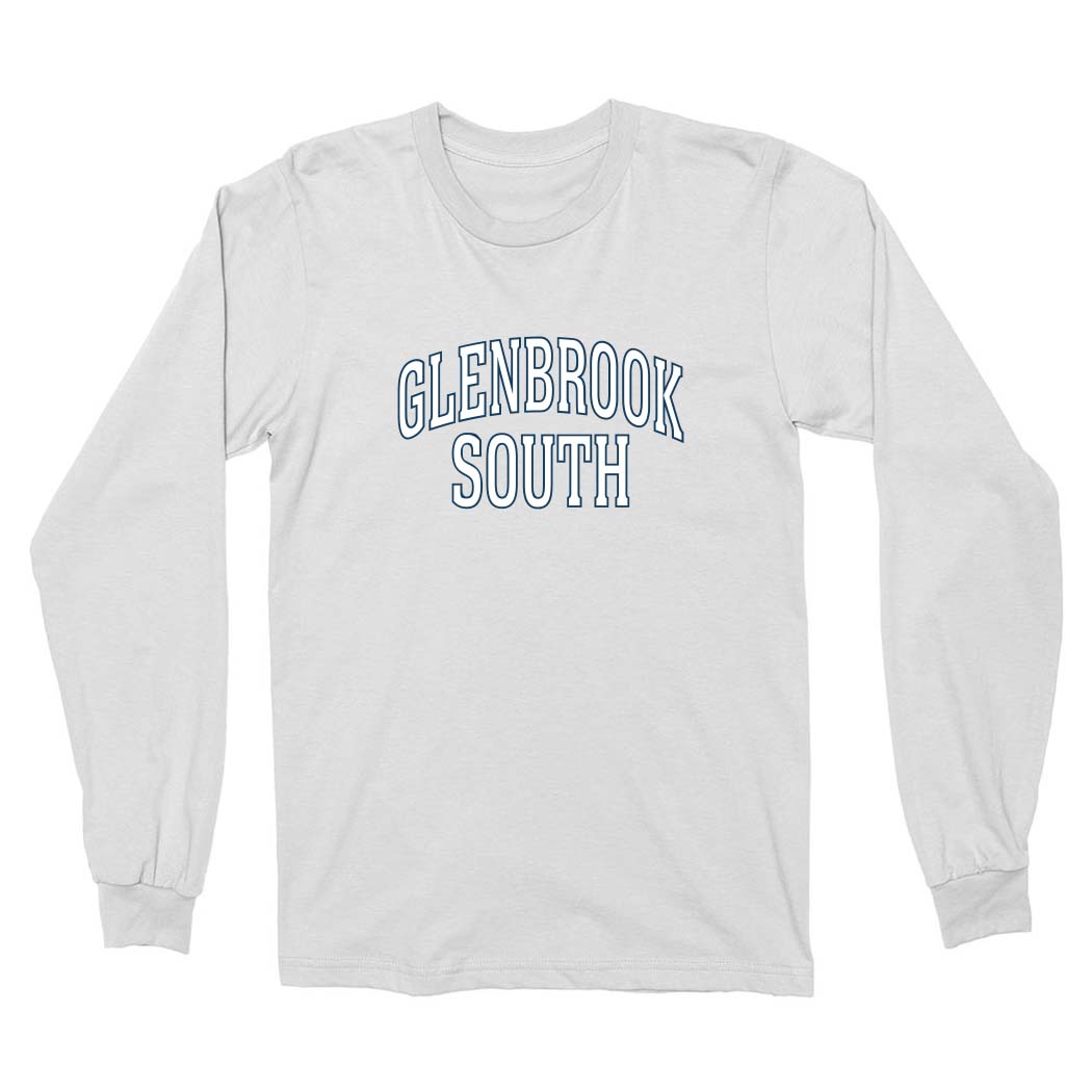 GLENBROOK SOUTH ARC LONG SLEEVE TEE ~ GLENBROOK SOUTH ~ youth & adult ~ classic unisex fit