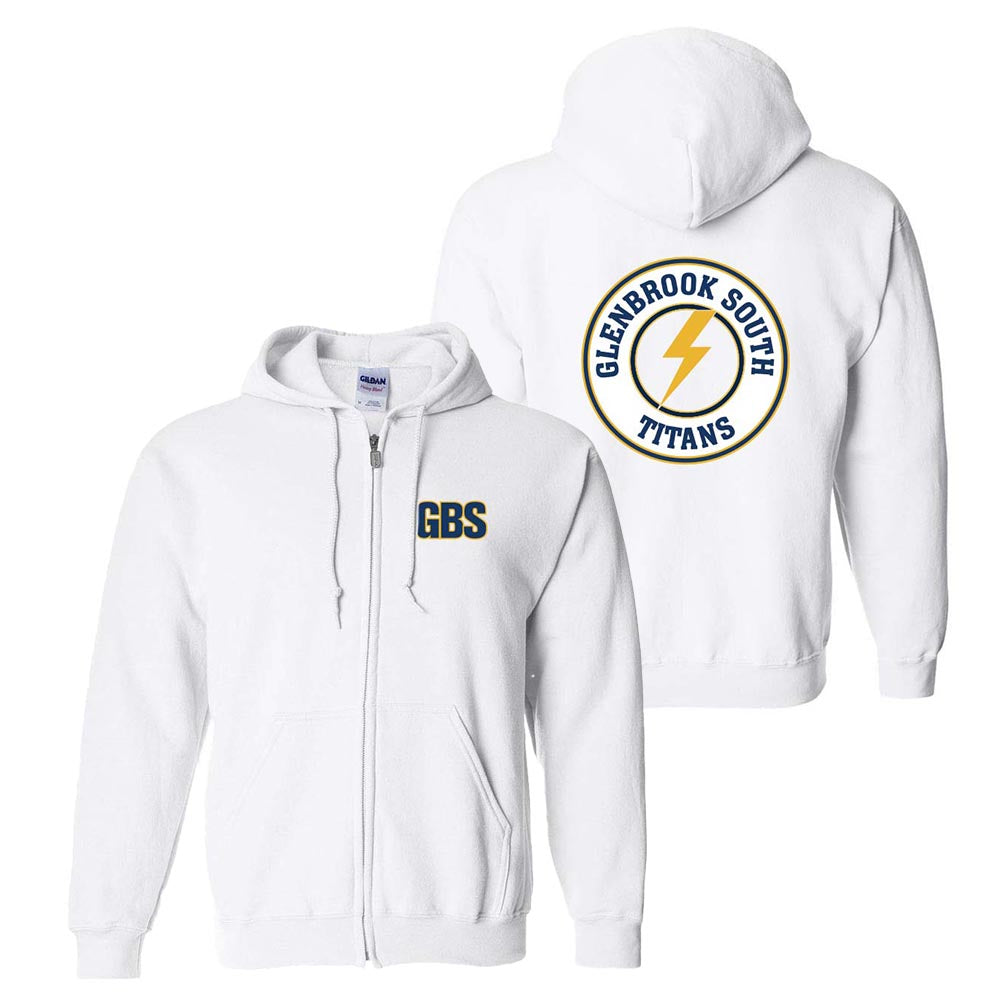GBS Circle Bolt ~ Zip Hoodie ~ Glenbrook South High School Booster Club