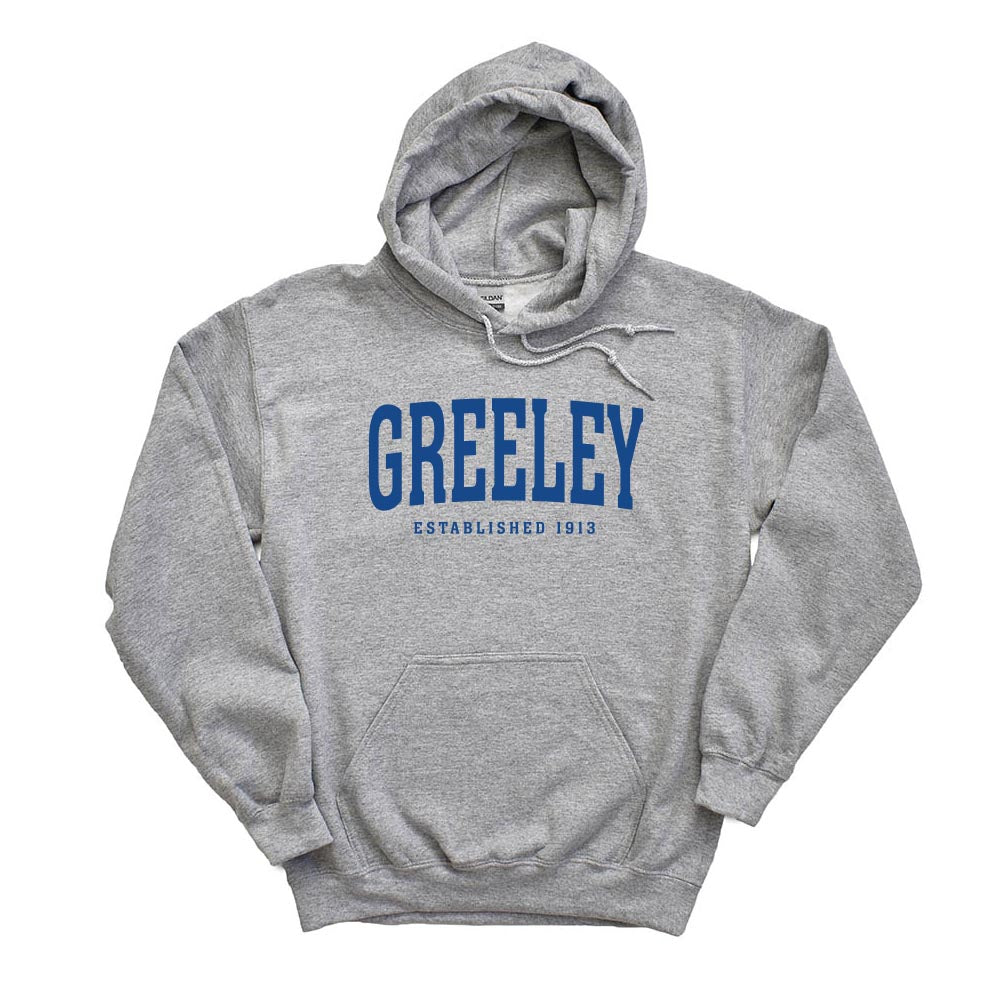 GREELEY EST 1913 HOODIE ~ GREELEY SCHOOL ~ youth & adult ~ classic unisex fit