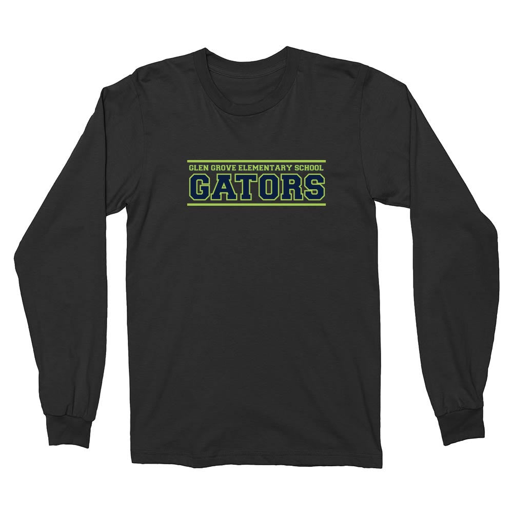 Collegiate ~ Cotton Long Sleeve T-Shirt ~ Glen Grove Elementary School