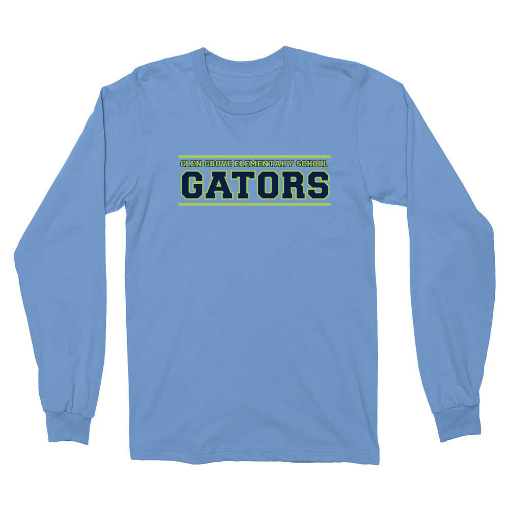 Collegiate ~ Cotton Long Sleeve T-Shirt ~ Glen Grove Elementary School