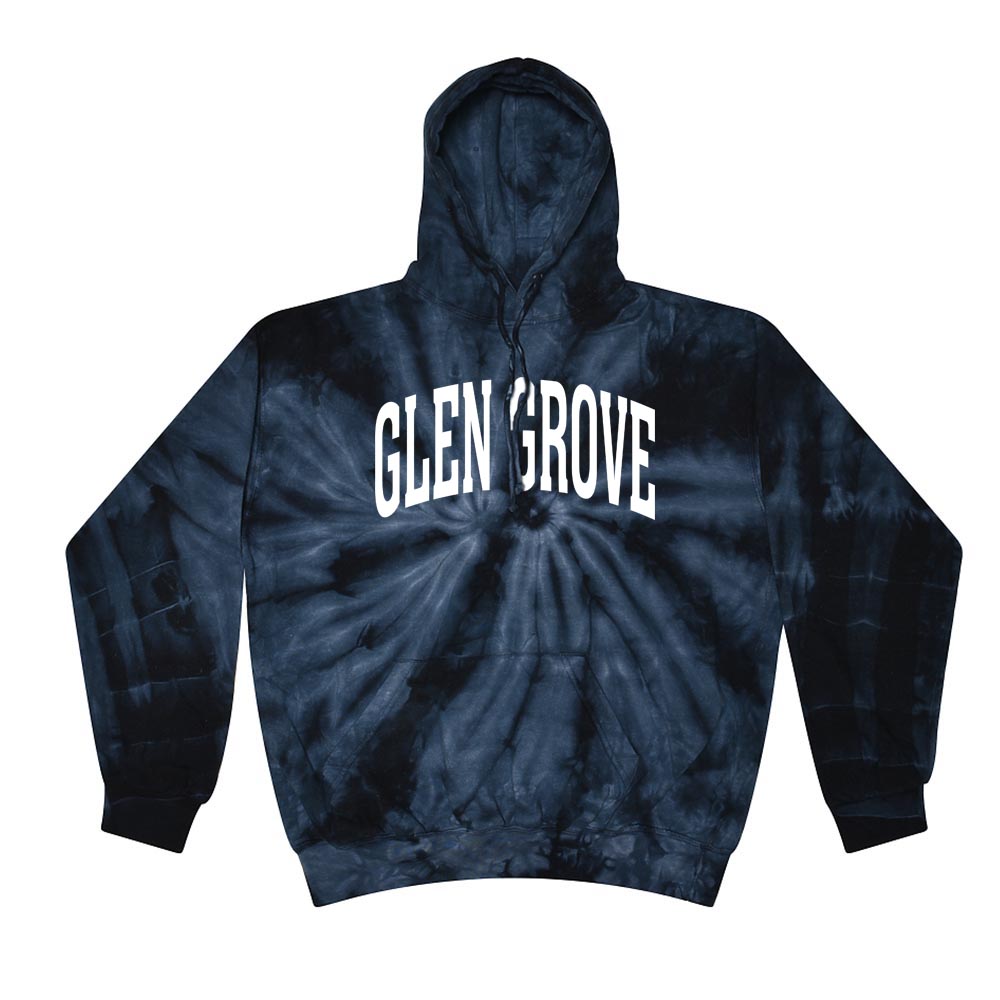 EXTENDED ARC TIE DYE HOODIE ~ GLEN GROVE ~ youth and adult ~ classic unisex fit