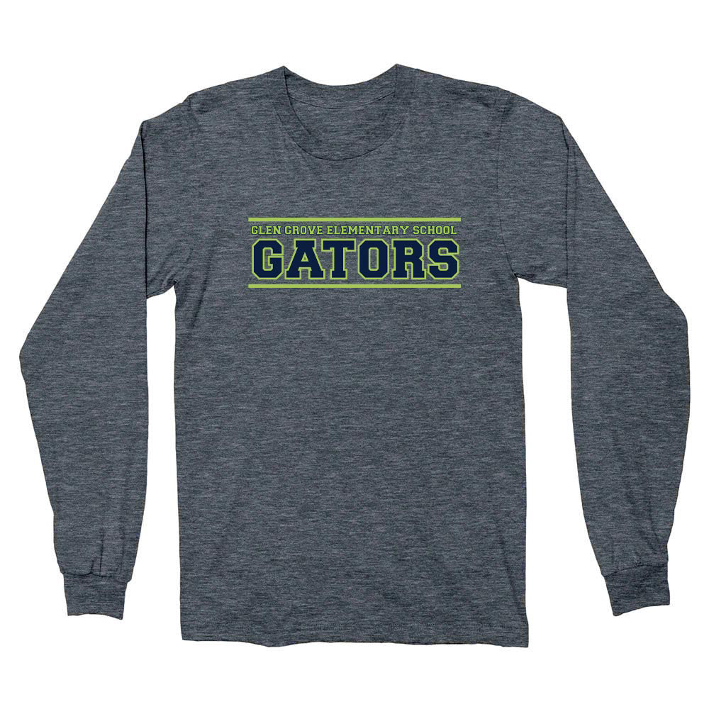 Collegiate ~ Cotton Long Sleeve T-Shirt ~ Glen Grove Elementary School