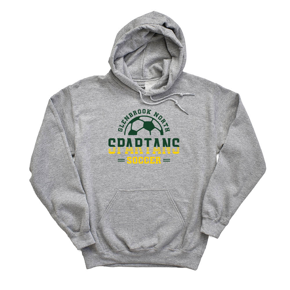 GLENBROOK NORTH SOCCER HOODIE ~ adult ~ classic fit