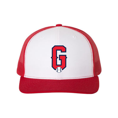 G Logo Embroidered Trucker Cap ~ GLENVIEW PATRIOTS